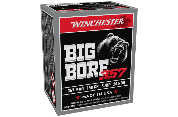 WINCHESTER BIG BORE 357MAGNUM 158GR SJHP 20PK