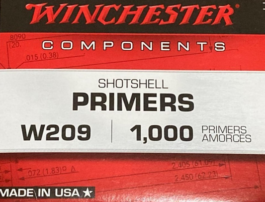 WINCHESTER SHOTGUN SHELL PRIMER #209