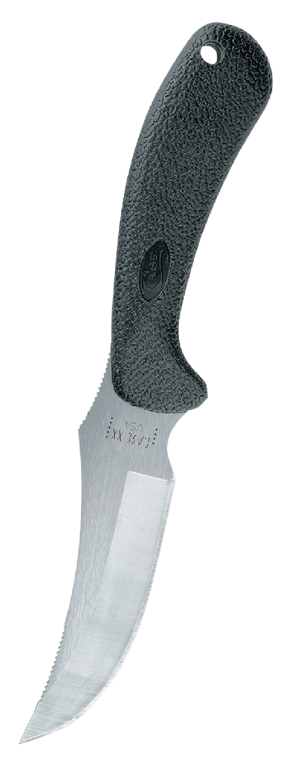 CASE LIGHTWEIGHT SYNTHETIC 4" BLACK RIDGEBACK HUNTER FIXED KNIFE W/SHEATH