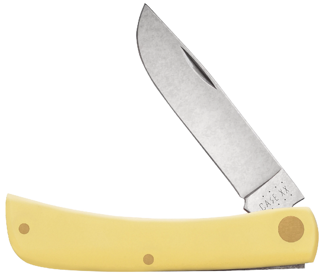 CASE YELLOW SYNTHETIC SOD BUSTER JR FOLDER KNIFE