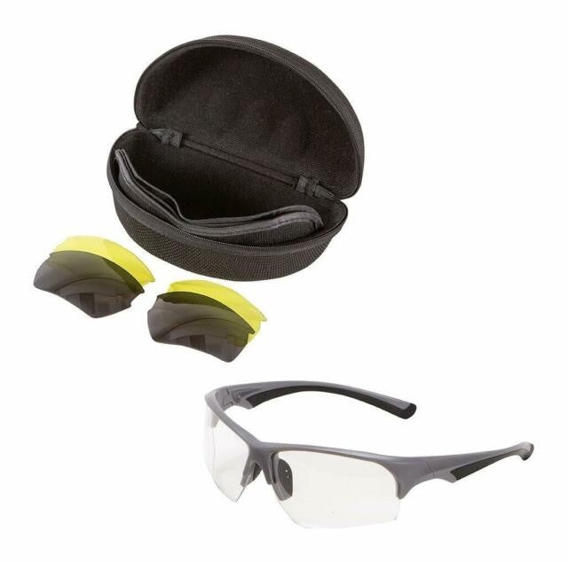 ALLEN ION SHOOTING GLASSES 3 LENS SET CLEAR/YELLOW/SMOKE