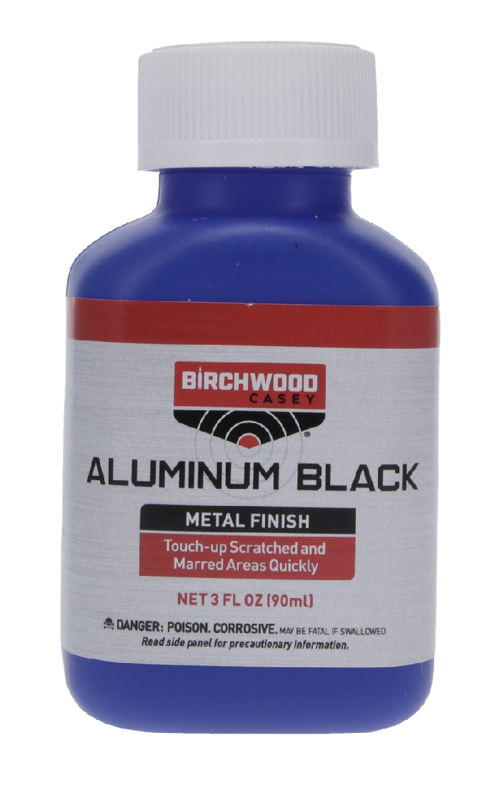 BIRCHWOOD CASEY ALUMINUM BLACK METAL FINISH, 3 FL. OZ. BOTTLE