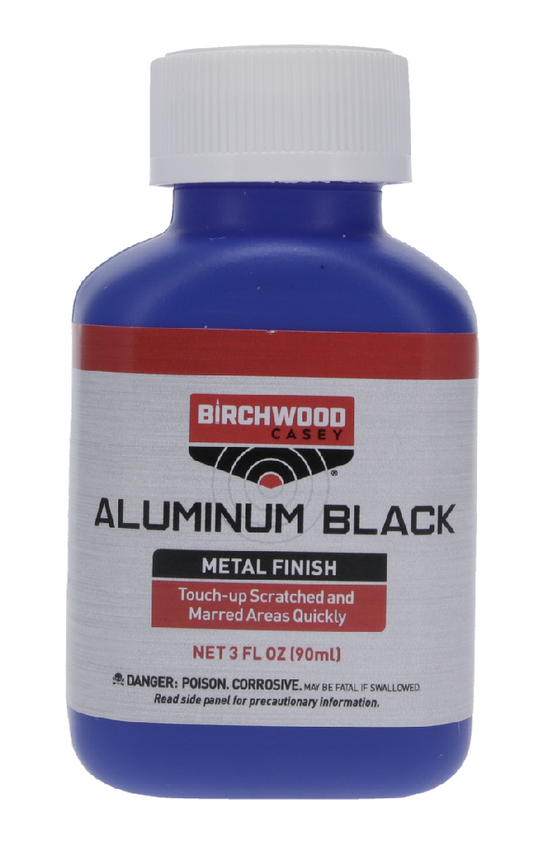 BIRCHWOOD CASEY ALUMINUM BLACK METAL FINISH, 3 FL. OZ. BOTTLE