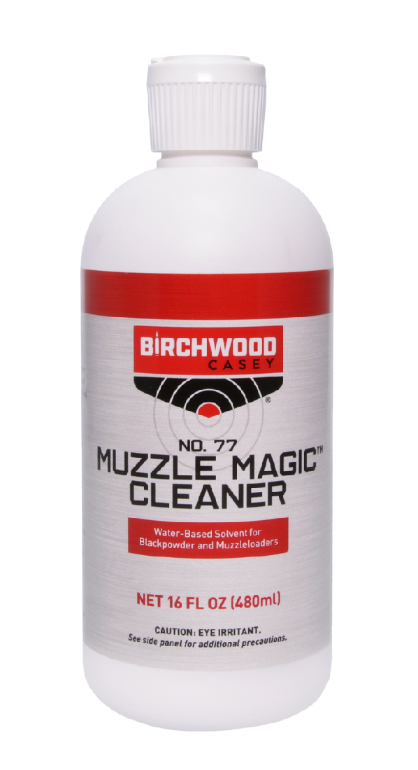 BIRCHWOOD CASEY MUZZLE MAGIC NO.77 BLACK POWDER SOLVENT 16OZ