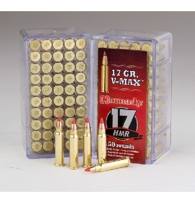 HORNADY 17HMR 17GR V-MAX 50PK