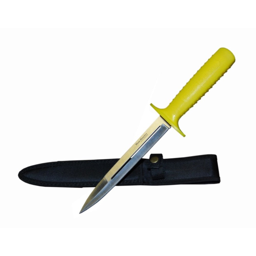 PRO-TACTICAL PIG STICKER KNIFE 8.25" BLADE YELLOW HANDLE