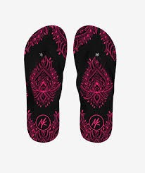 MAD KEEN LADIES PINK THONGS SIZE 8