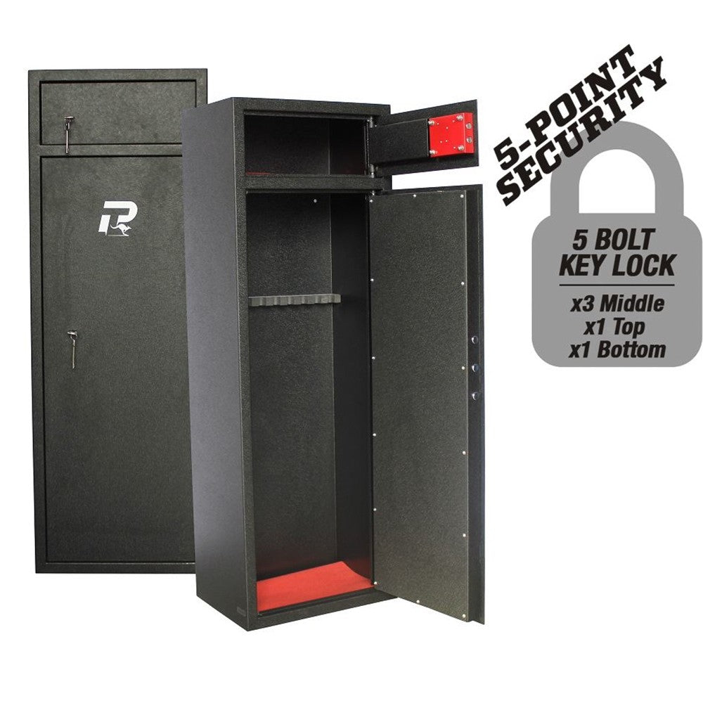 PRO-TACTICAL HUNTER 10 GUN SAFE KEY LOCK WITH TOP LOCKER – Prohunt ...