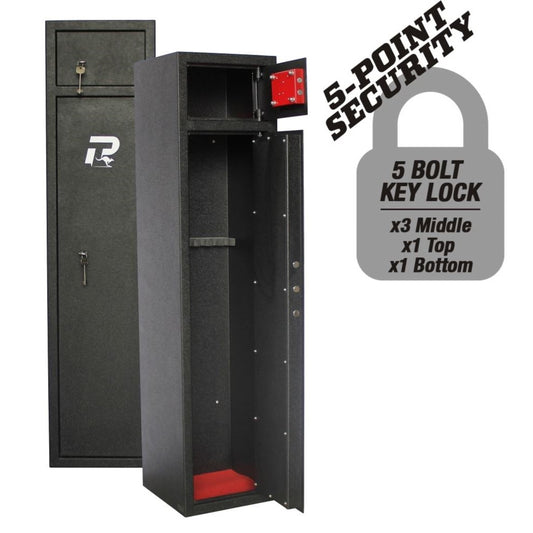 PRO-TACTICAL HUNTER 7 GUN SAFE KEY LOCK WITH TOP LOCKER