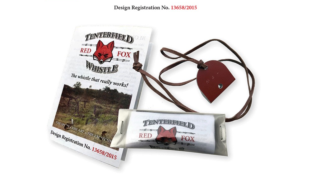 THE 'ORIGINAL' RED TENTERFIELD FOX WHISTLE