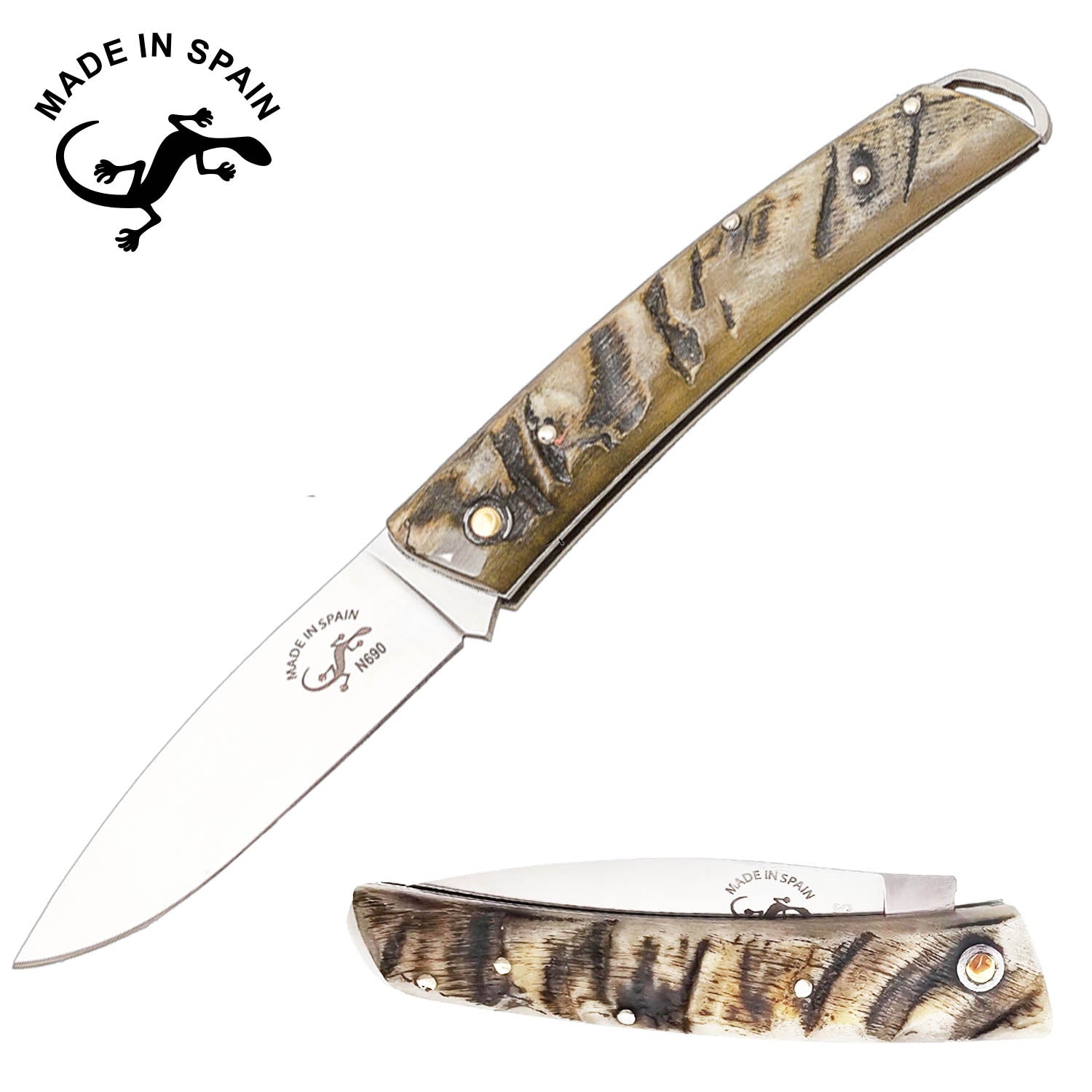SALAMANDRA ERIS RAM HORN FOLDING KNIFE