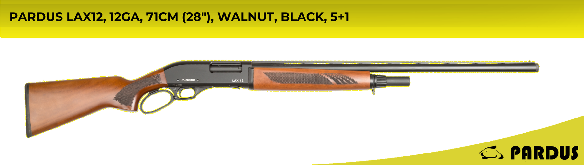 PARDUS LAX 12G LEVER ACTION SHOTGUN 28" WALNUT