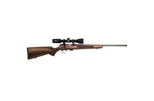 CZ 457 BEECHWOOD 22LR KIT W/SCOPE & RINGS 20" TB