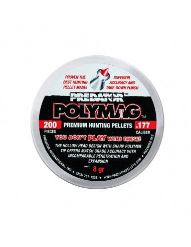 JSB POLYMAG PREDATOR HUNTING PELLET .22 200PK