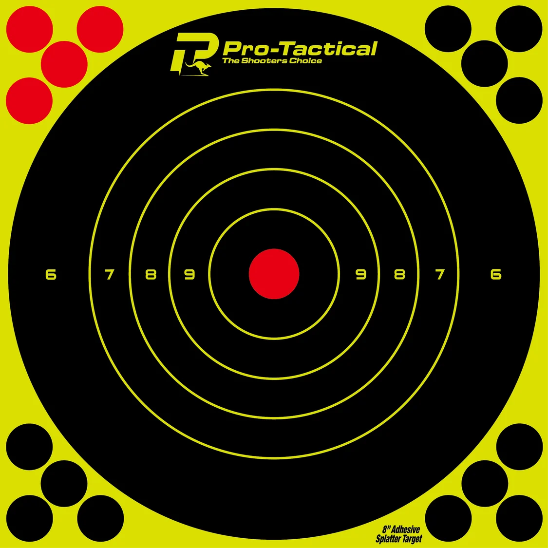 PRO-TACTICAL ADHESIVE SPLATTER TARGET 8INCH - 10PK