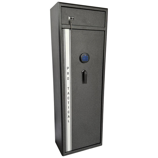 PRO-TACTICAL SD10 GUN SAFE - 10 GUN DIGITAL FINGERPRINT & COMBO LOCK
