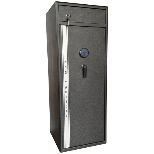 PRO-TACTICAL SD16 GUN SAFE - 16 GUN DIGITAL FINGERPRINT & COMBO LOCK
