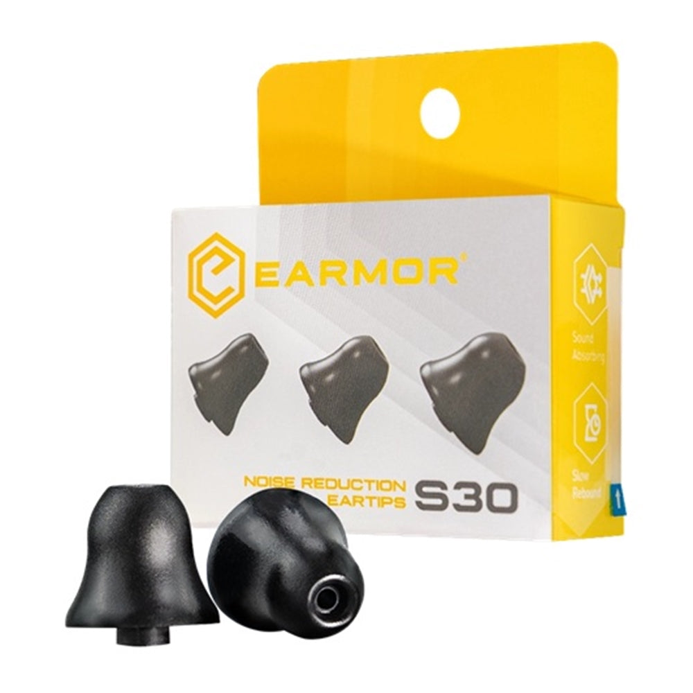 EARMOR S30 REPLACEMENT TAPERED FOAM EARPLUGS FOR M20T/M200T/P20/P21