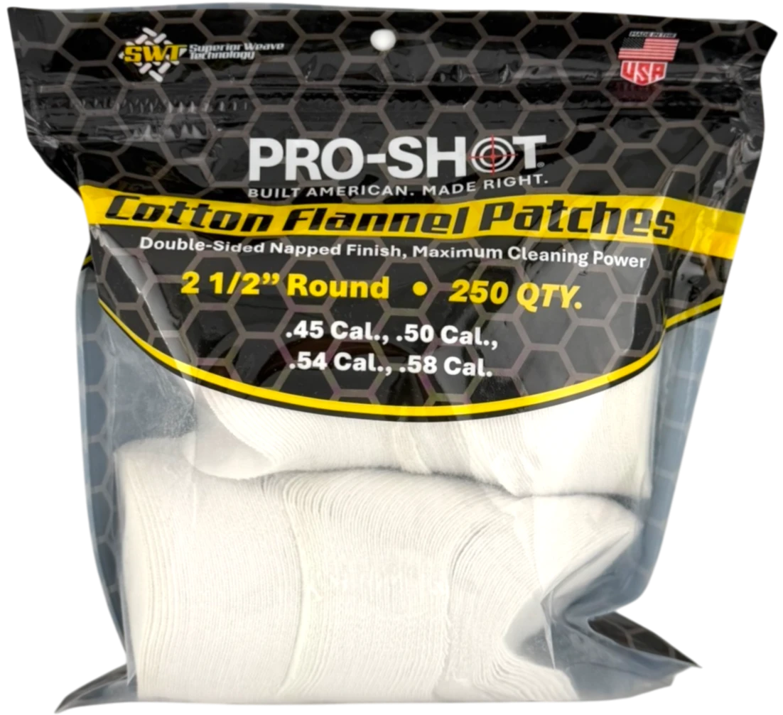 PROSHOT 45-58CAL PATCHES 250PK