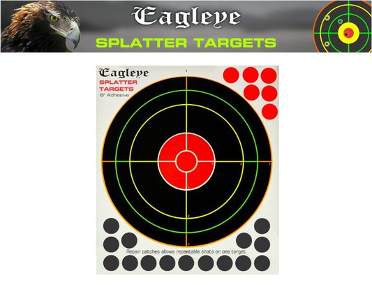 EAGLEYE 6" ADHESIVE TARGET - 10 PACK