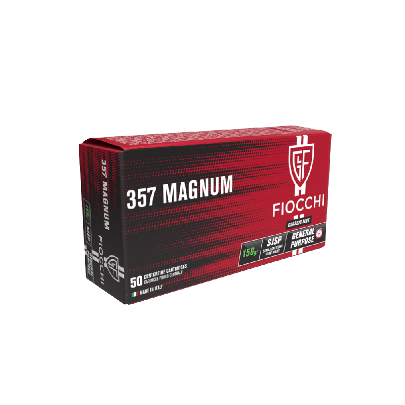 FIOCCHI 357 MAG 158GR SJSP 50 PK