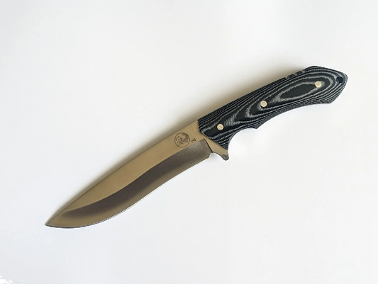 TASSIE TIGER 6" FIXED BLADE HUNTING/CAMP KNIFE MICARTA HANDLE