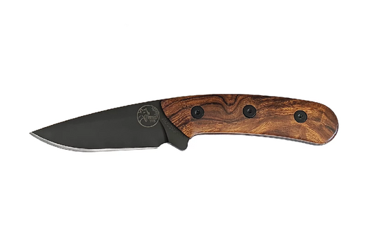 TASSIE TIGER AUS MADE DESERT IRONWOOD DROP POINT - W/SHEATH