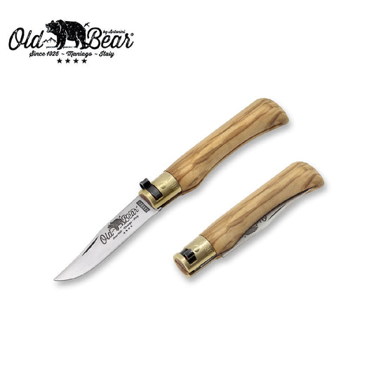 OLD BEAR CLASSICAL CARBON OLIVE POCKET KNIFE