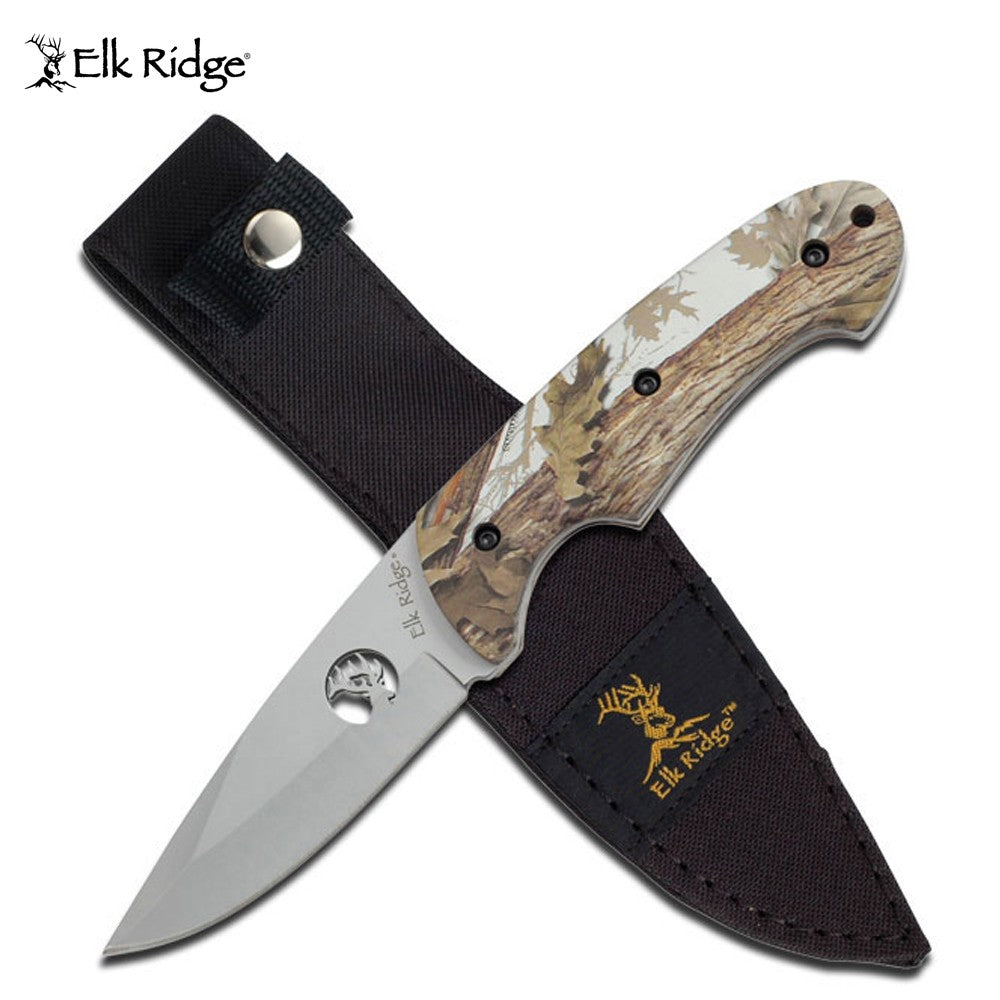 ELK RIDGE CAMO HUNTING KNIFE