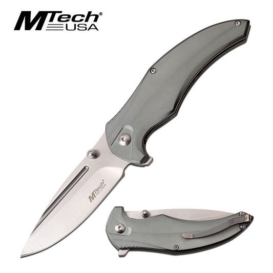 MTECH ALUMINIUM GREY BALL BEARING KNIFE