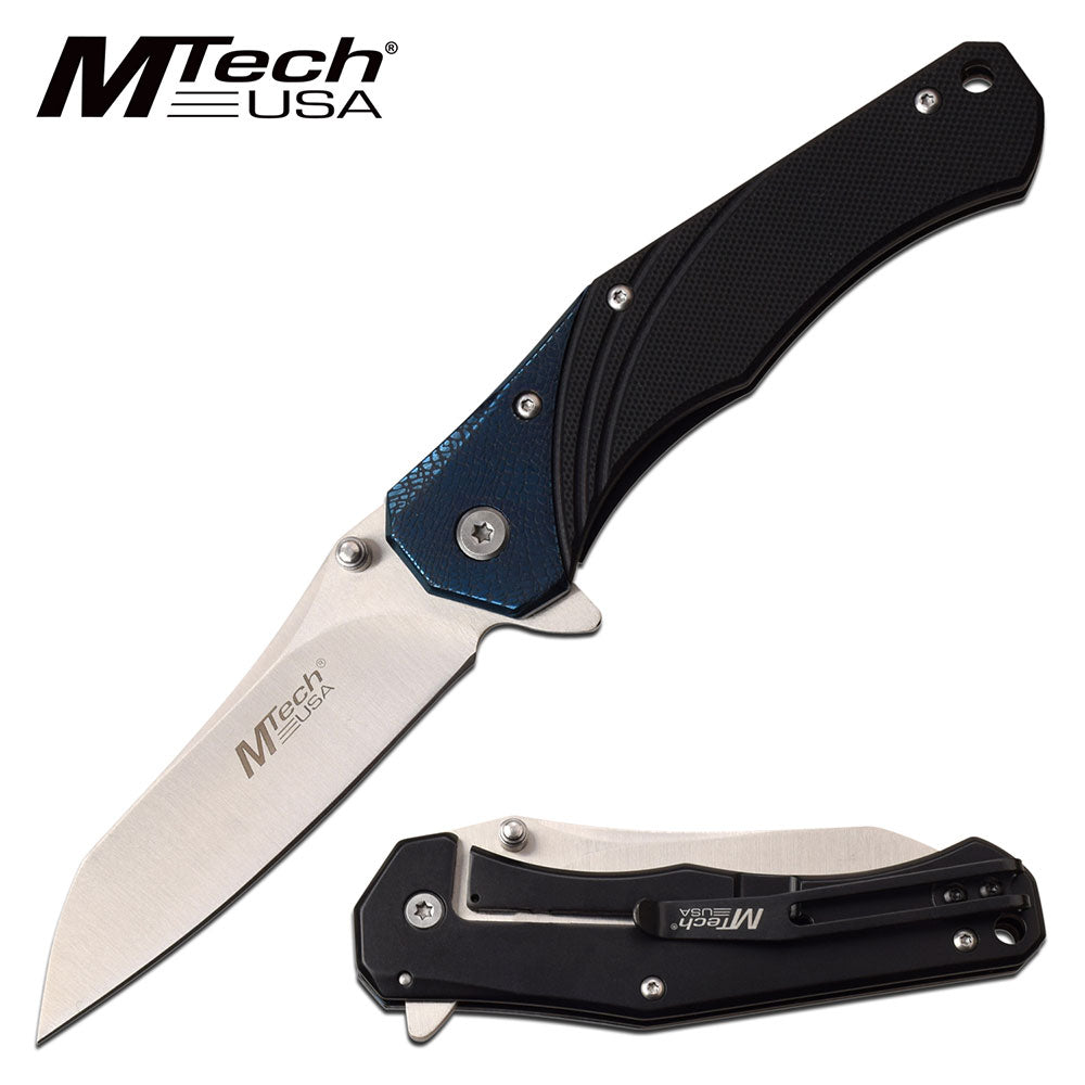 MTECH BLUE BEARING G10 PIVOT FOLDING KNIFE