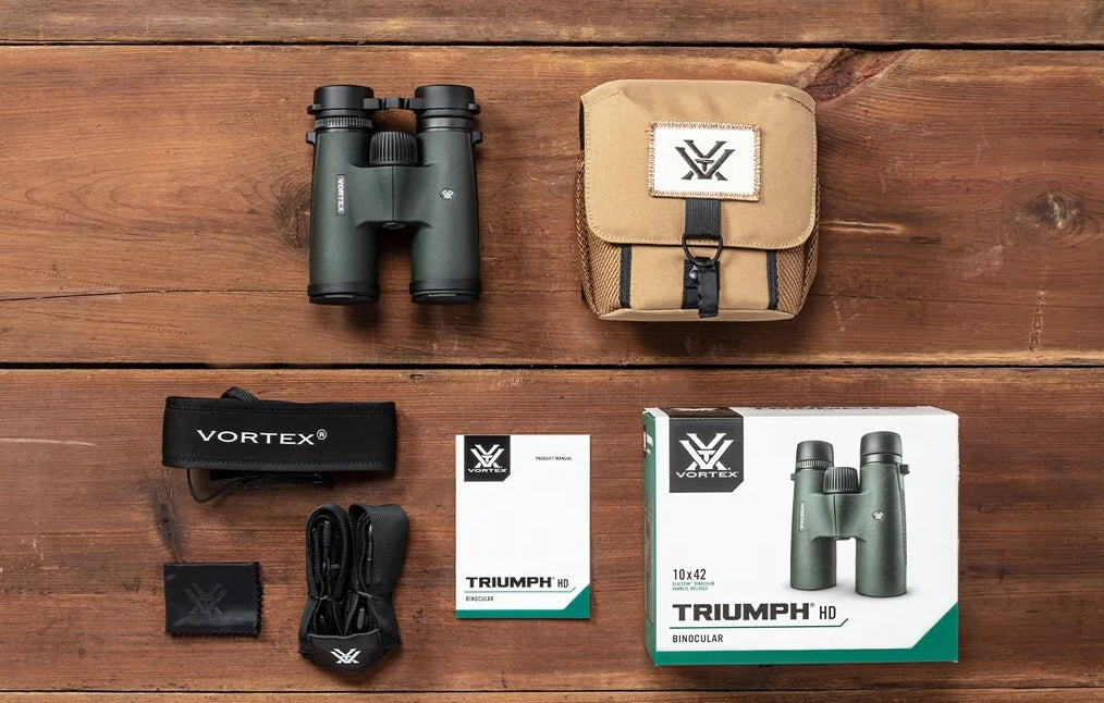 VORTEX TRIUMPH HD 10X42 BINOCULAR W/ GLASSPAK
