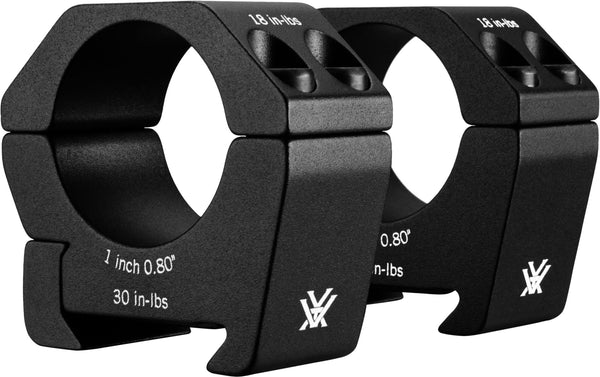 VORTEX SPORT RIFLESCOPE RINGS 1" LOW (.80")