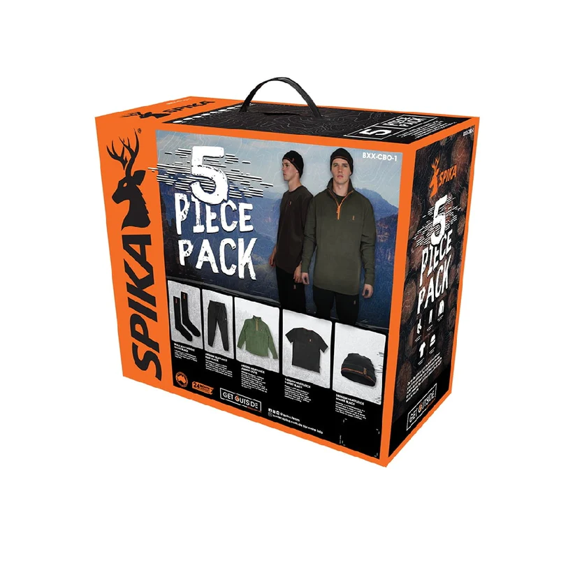 SPIKA 5-PIECE BOX PACK MENS OLIVE 2XL