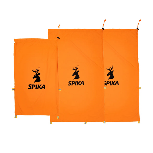 SPIKA DROVER MEAT BAG – ORANGE – 3PK (2 X LARGE, 1 X SMALL)
