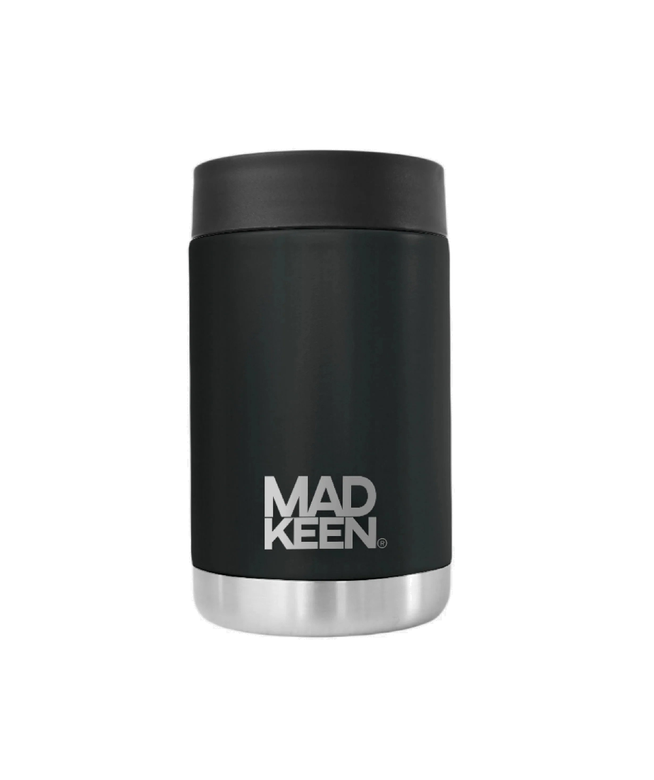 MAD KEEN CRACKA TINNIE SH#T HAPPENS - BLACK 14OZ