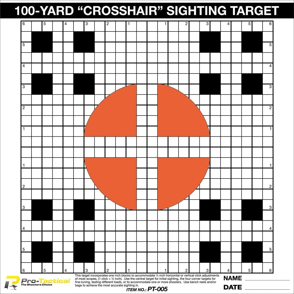 PRO-TACTICAL CROSSHAIR SIGHTING IN TARGET 20PK