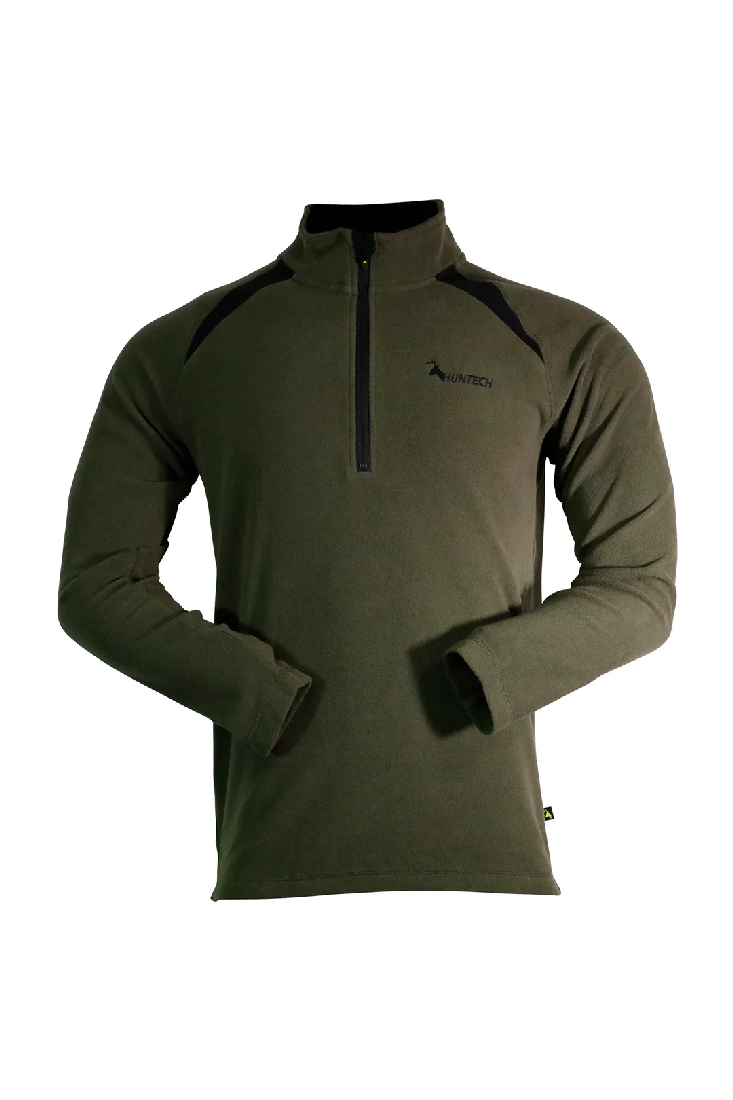 HUNTECH PERFORMANCE SWEATER (MILITARY GREEN) SMALL