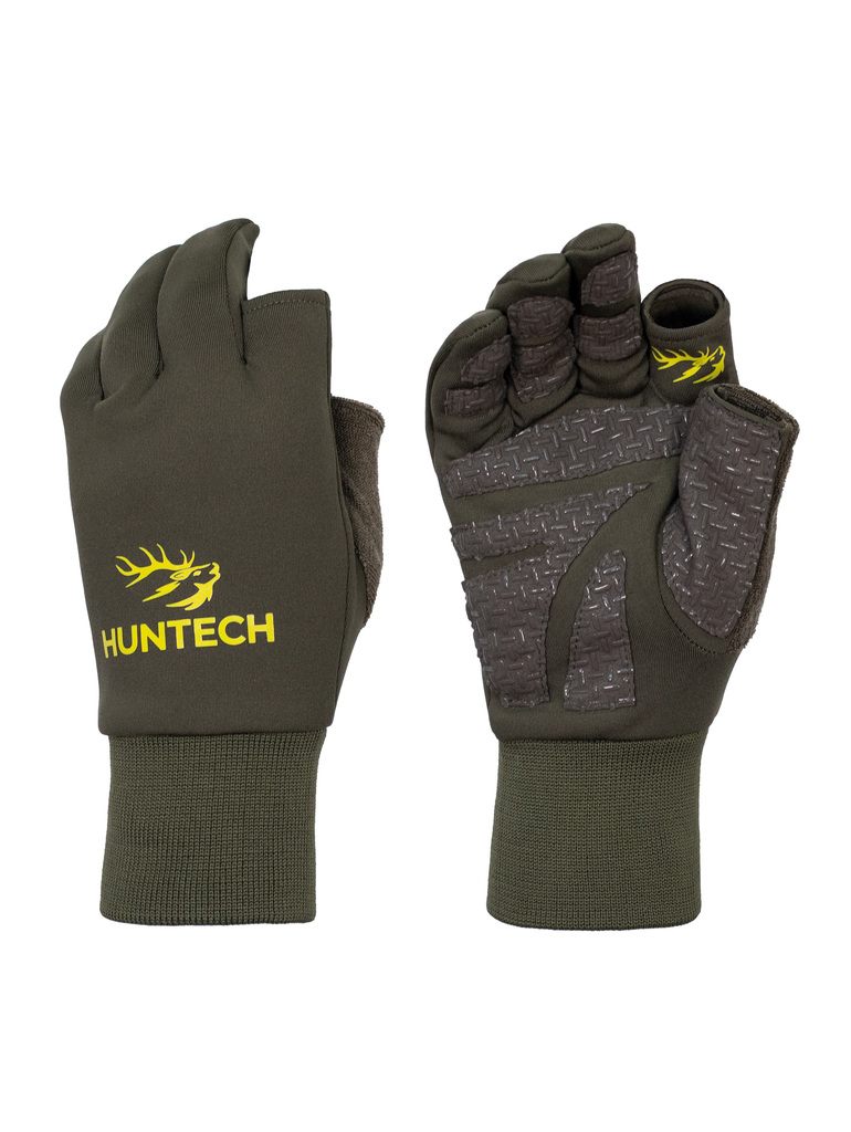 HUNTECH TRACKER GLOVES (MILITARY GREEN) SIZE #SMALL