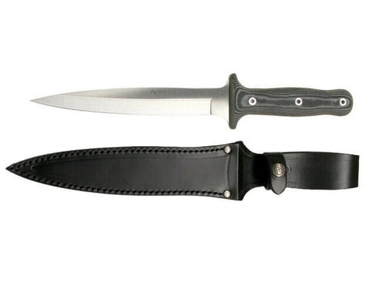 NIETO PIG STICKER BLACK MICARTA HUNTING FIXED BLADE KNIFE W/SHEATH