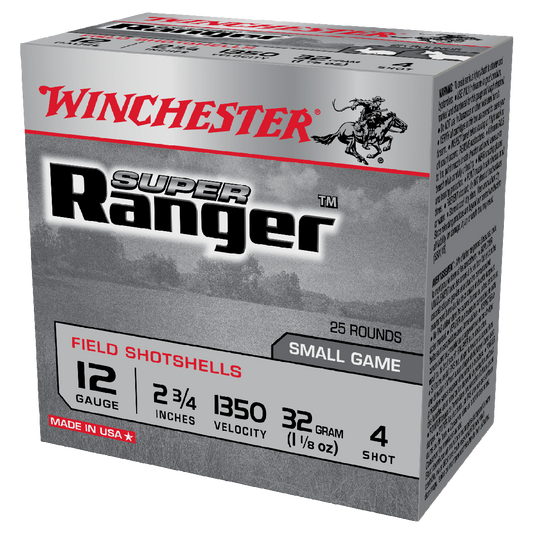 WINCHESTER 12G #4 2-3/4 32GR SUPER RANGER