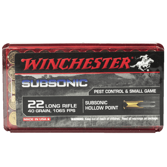 WINCHESTER SUBSONIC 22LR 40GRN HP