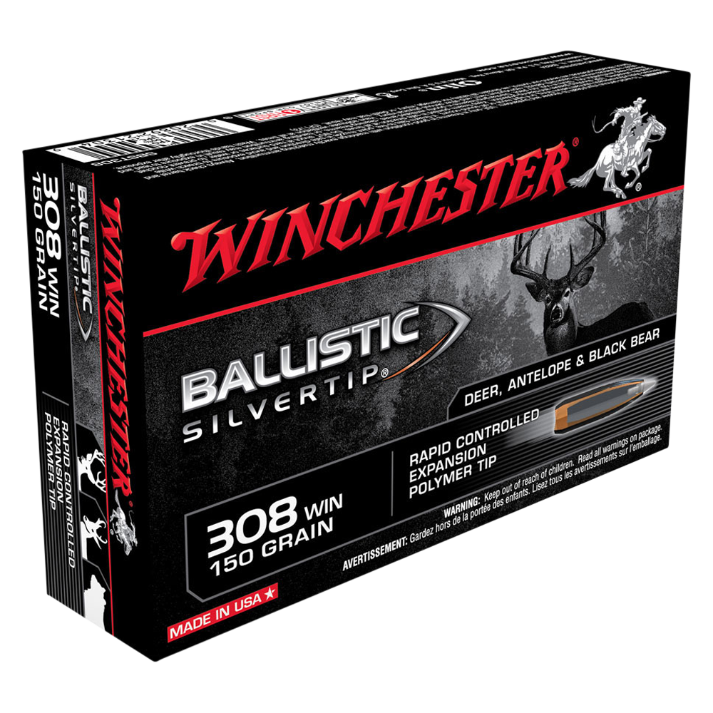 WINCHESTER 308WIN 150GRN BALLISTIC SILVER TIP 20PK