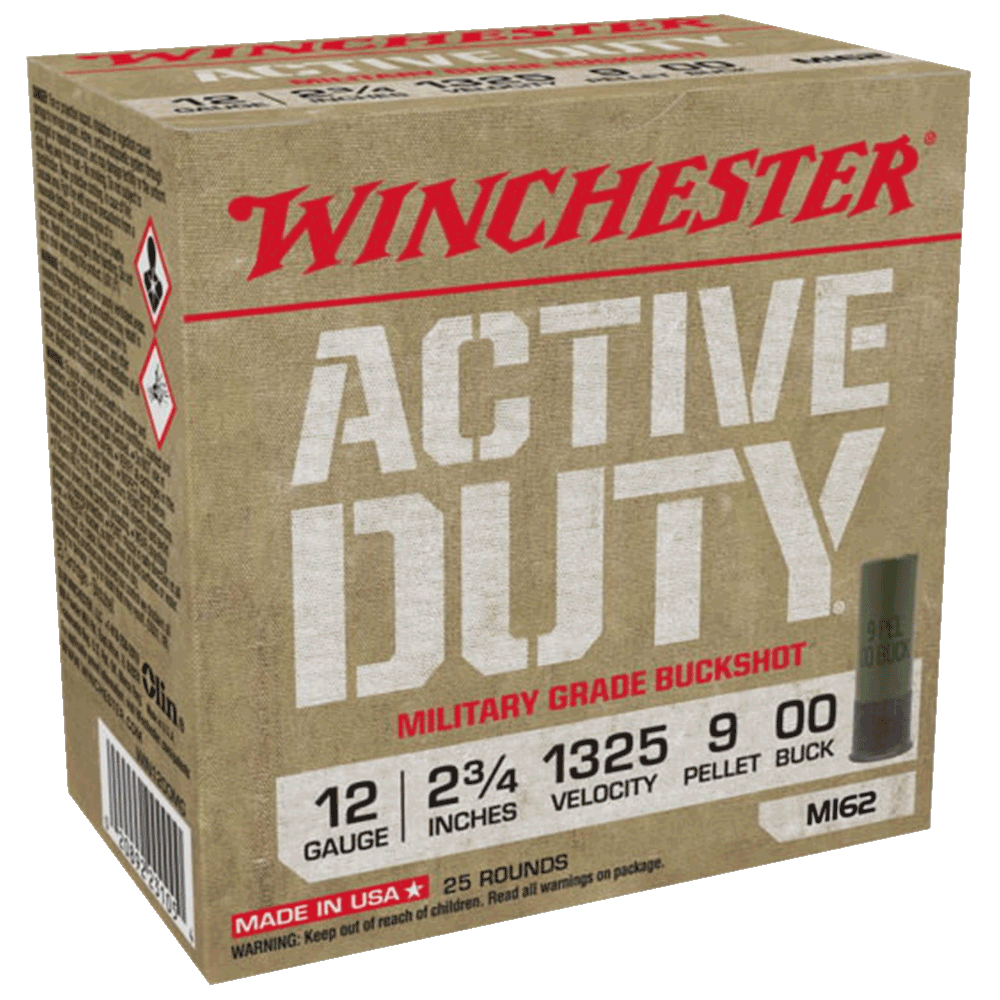 WINCHESTER 12G 00BUCK 9PELLET ACTIVE DUTY