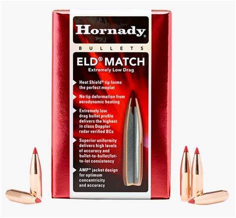 HORNADY .264 6.5MM 123GRN ELD MATCH PROJECTILES 100PK