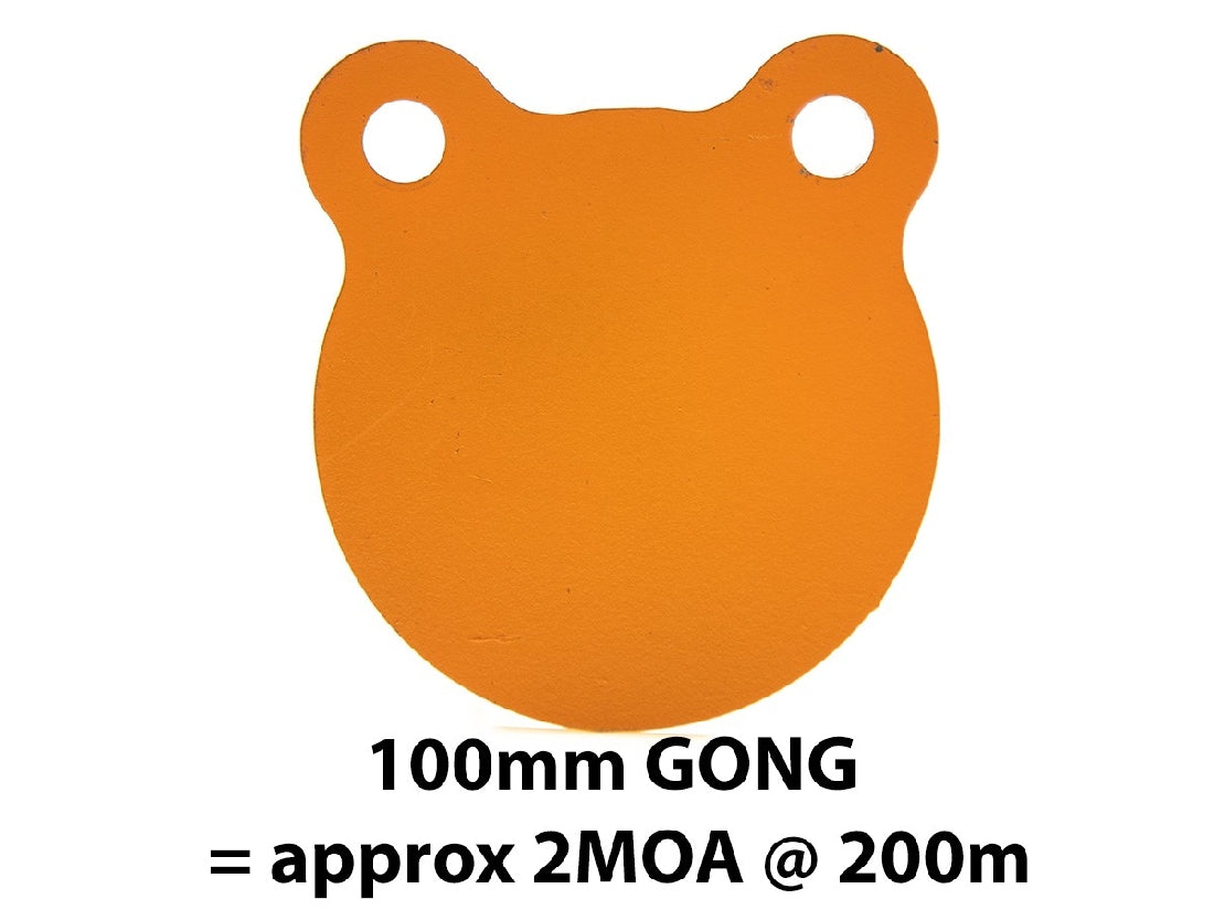 GLOW SHOT 100MM 1/2"THICK AR500 STEEL GONG