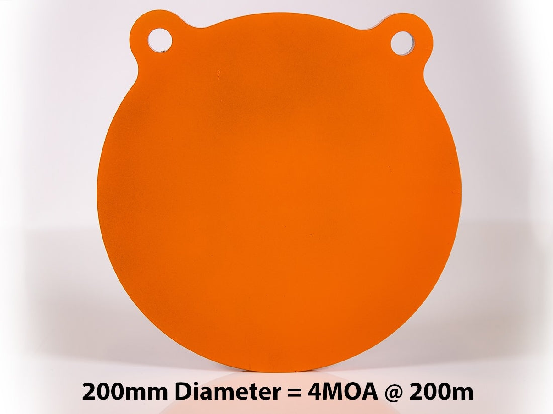 GLOW SHOT 200MM 1/2" THICK AR500 STEEL GONG