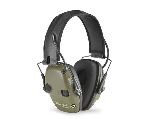 HOWARD LEIGHT IMPACT SPORT OD GREEN EAR MUFF 24DB CLASS 4