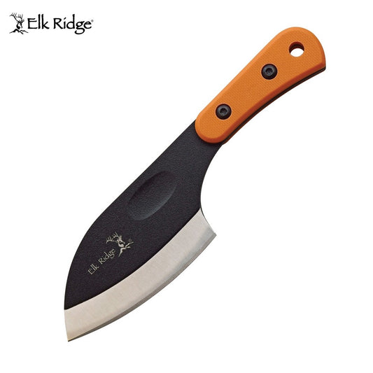 ELK RIDGE ORANGE HANDLE SMALL CLEAVER