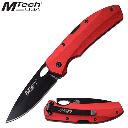 M-TECH RED FOLDING KNIFE